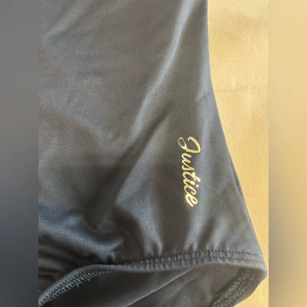 Justice Black Leotard for Kids‎ Dance Gymnastics
